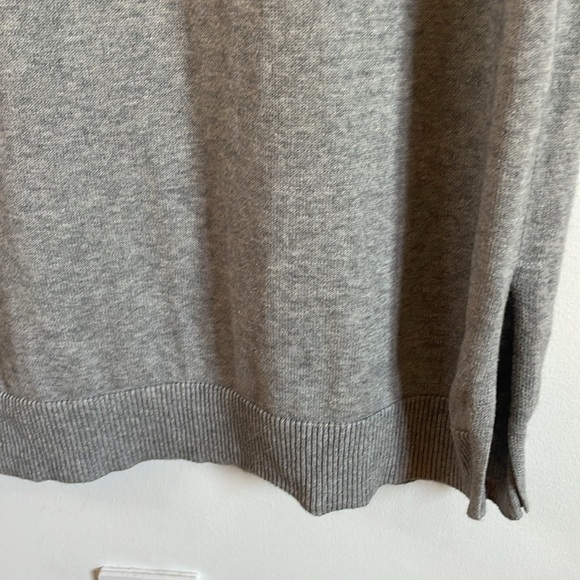 Cashmere Sweater Dress Eileen Fisher SM Grey Tunic Mid Minimalist Contemporary - Picture 8 of 14